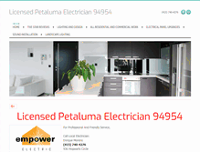 Tablet Screenshot of empowerelectricinc.com